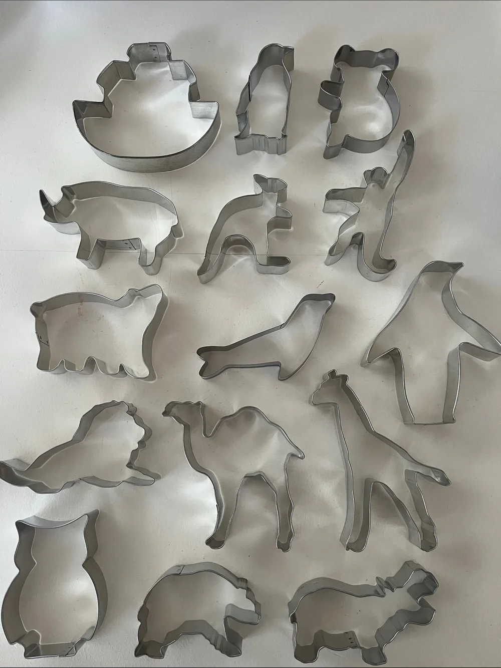 Zoo Animals-Themed Cookie Cutters, Set of 15